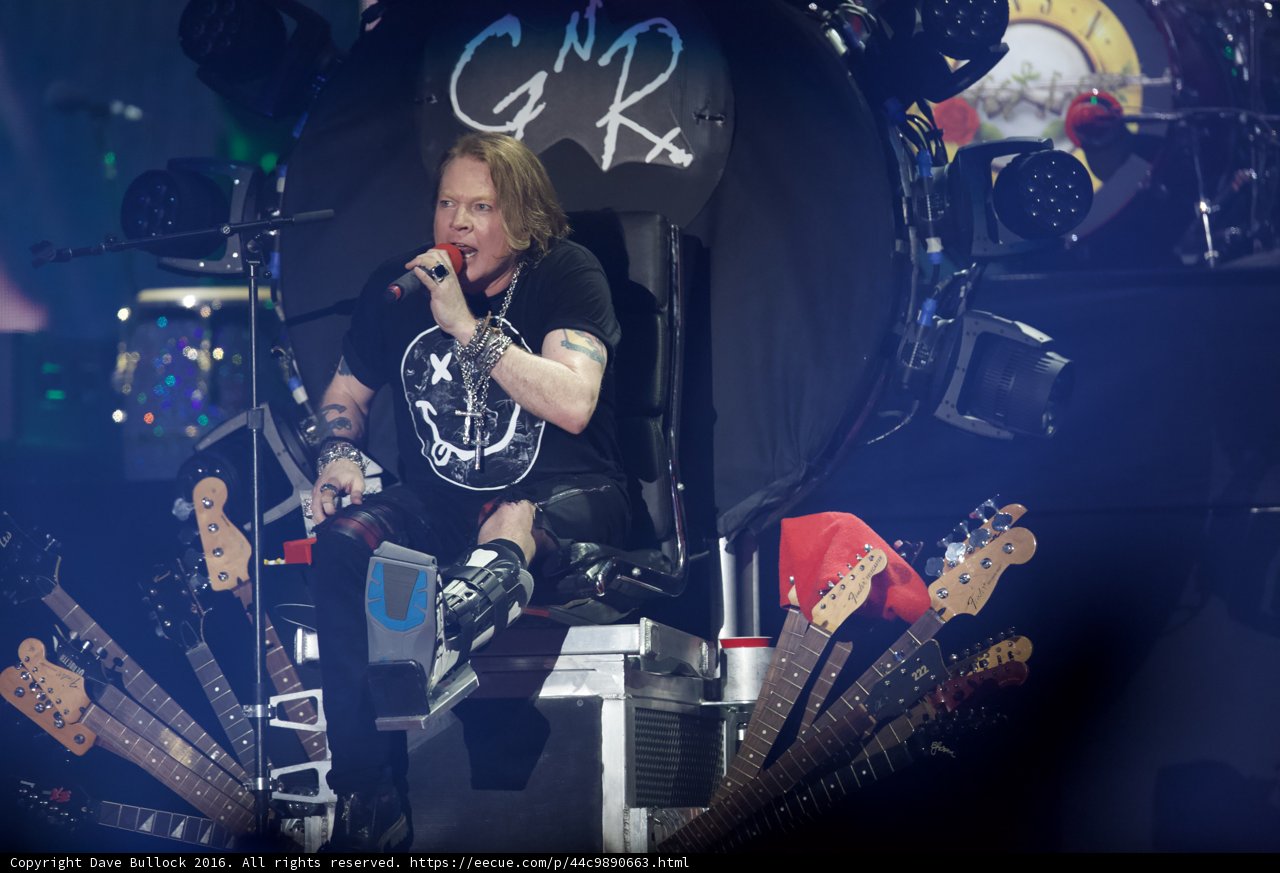 Axl Rose Rocking Coachella with his Guitars