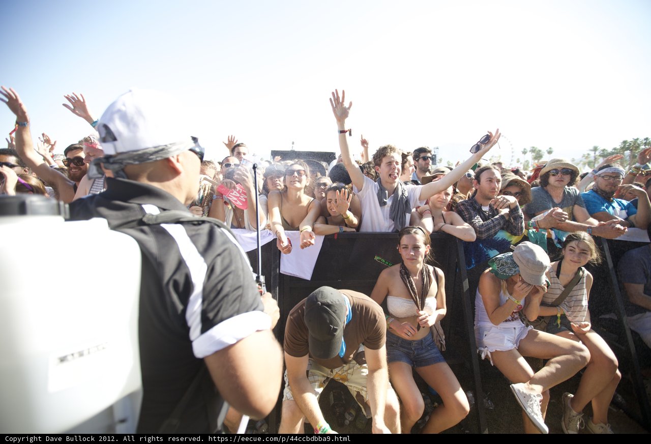 Hands Up in the Crowd at Coachella