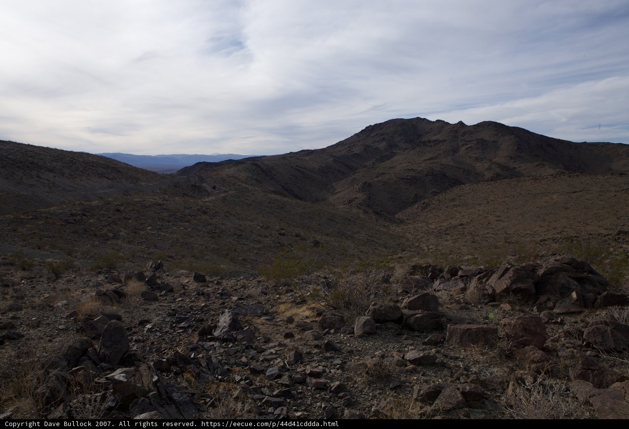 Majestic View of Mountains and Desert from Hilltop