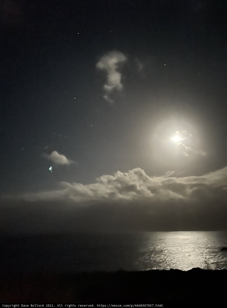Moonlit Night at Jenner Beach