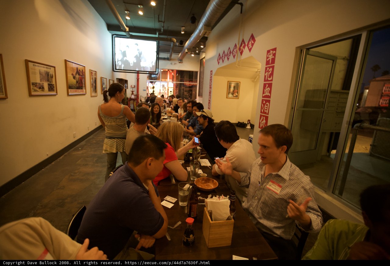 An Artistic Gathering at the Restaurant