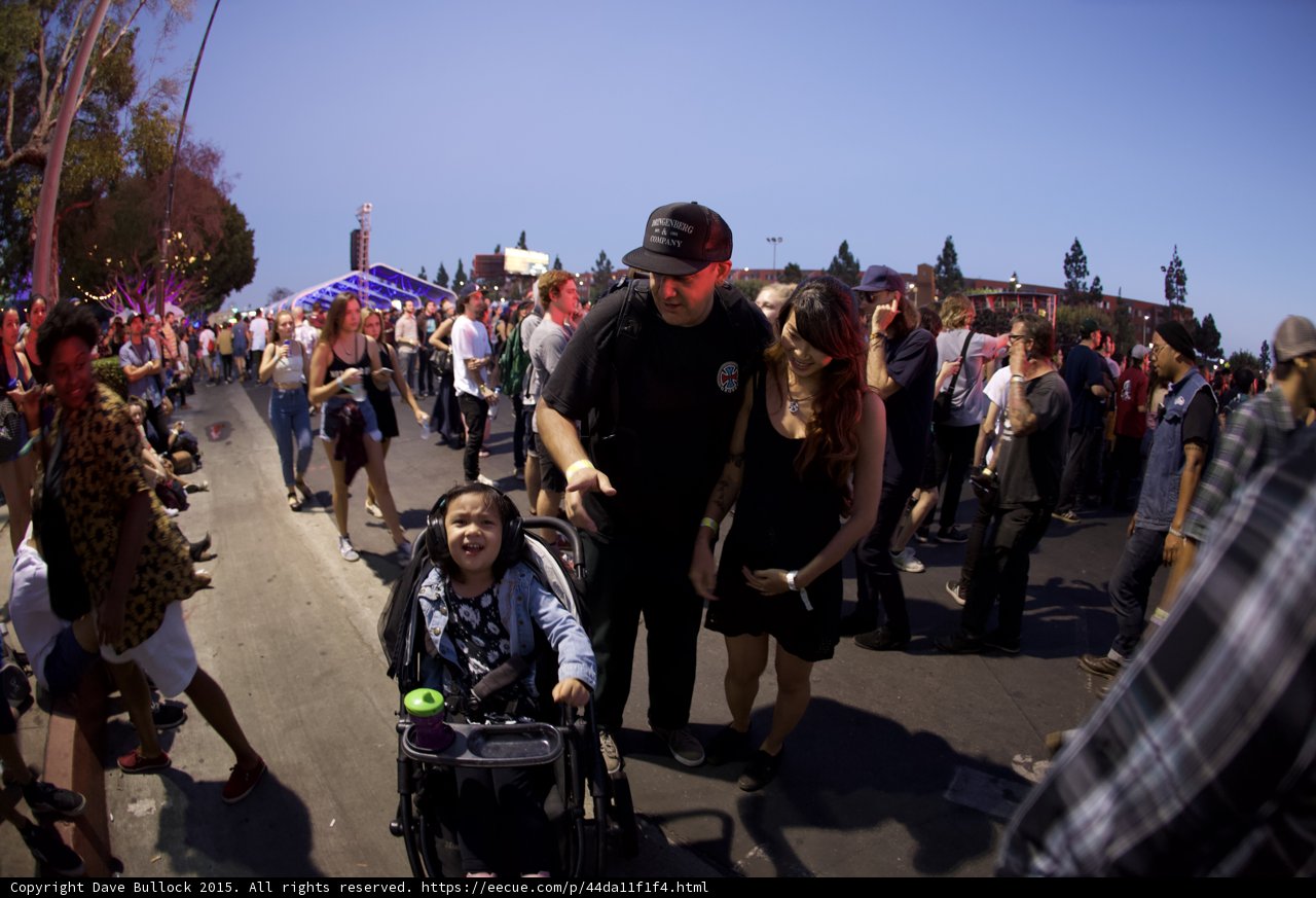 Family at Festival Twilight
