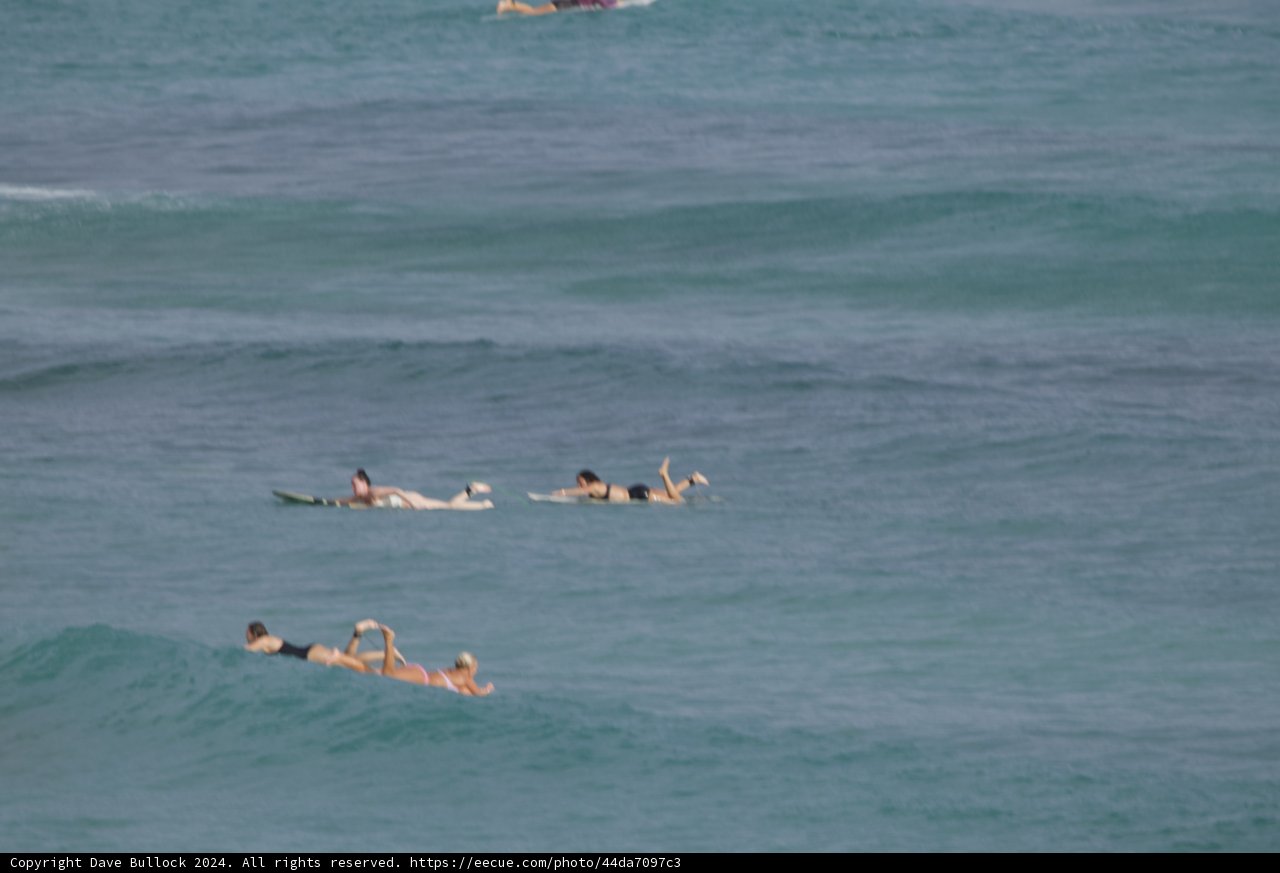 Wave Riders: A Serene Day at the Beach