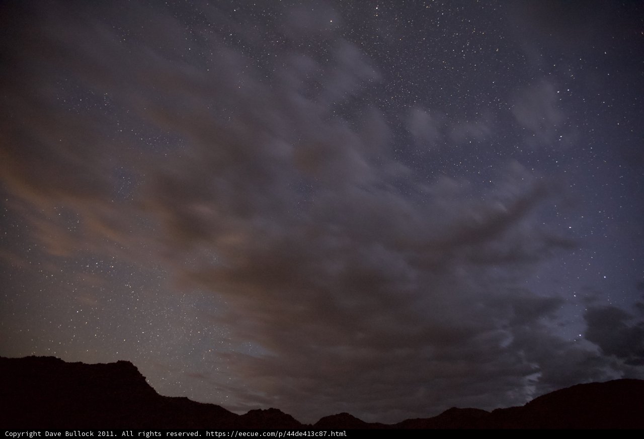 A Cloudy Starry Night