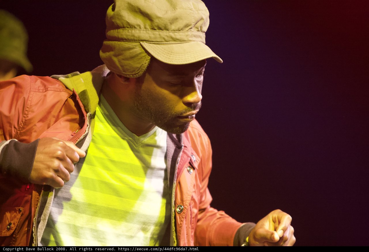 Dancing Man in Hat and Jacket