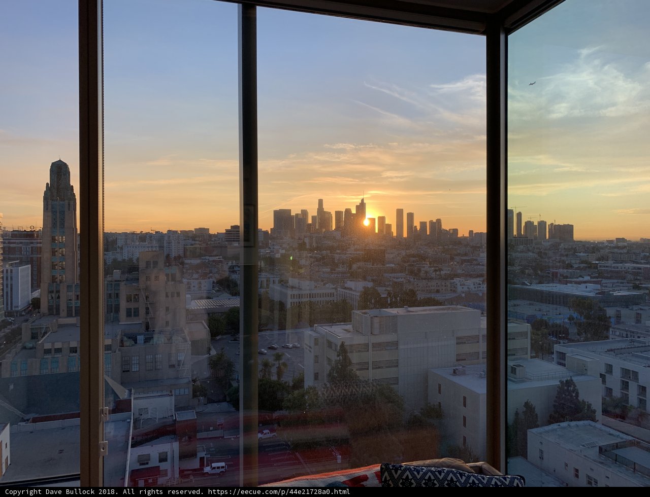 City Sunrise from the High Rise Window