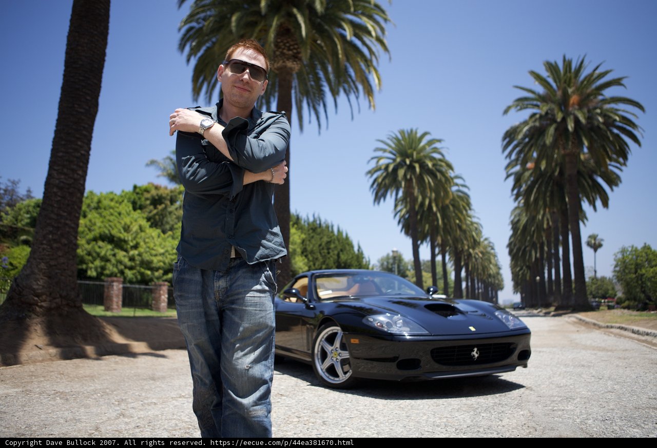 A Man and His Sports Car