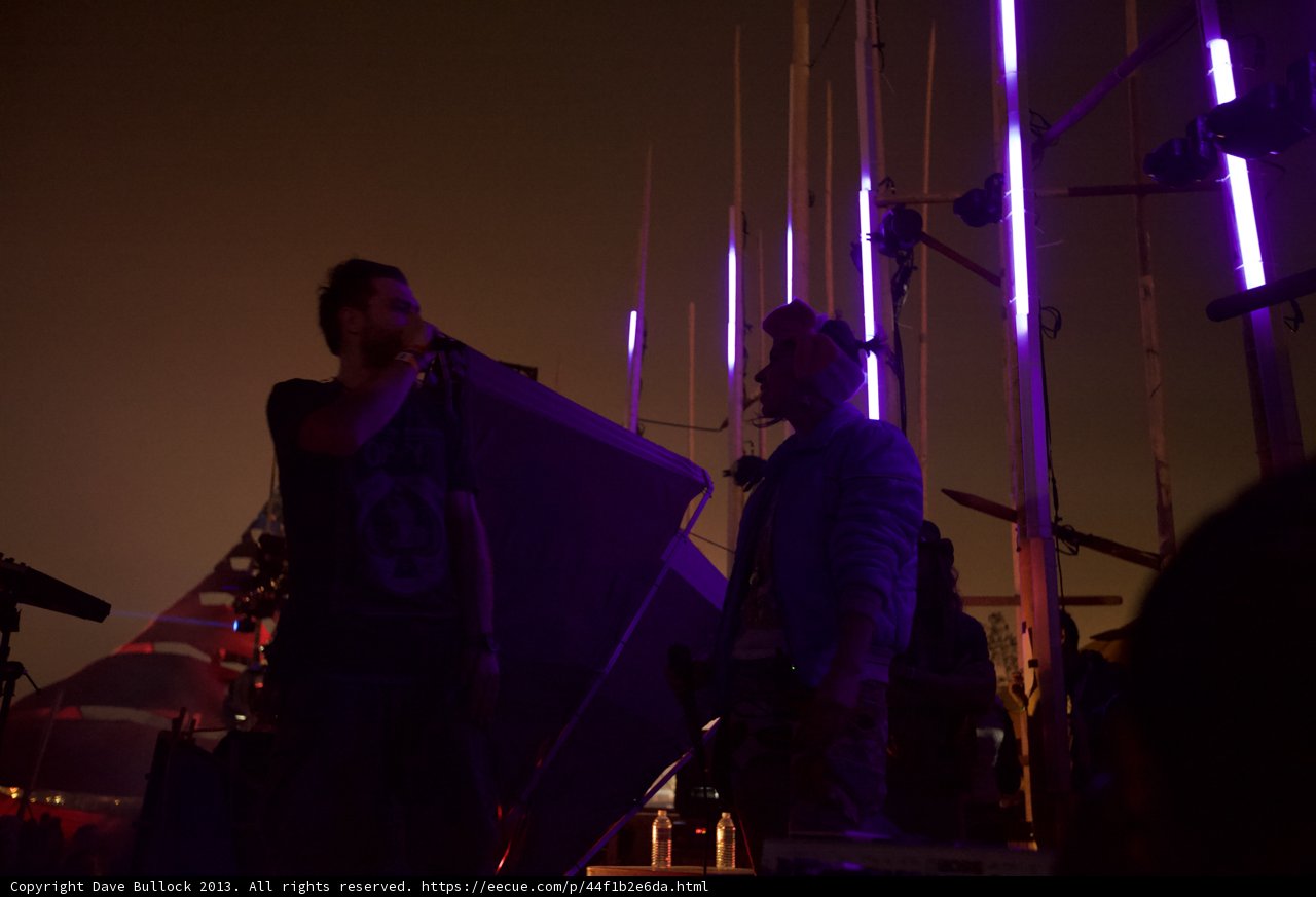 Night-time performance at Coachella