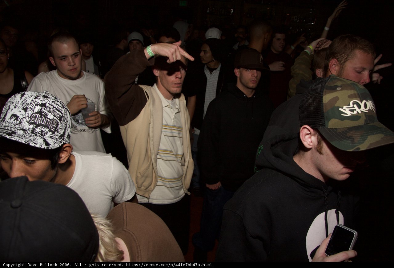 Party Goers in Baseball Caps