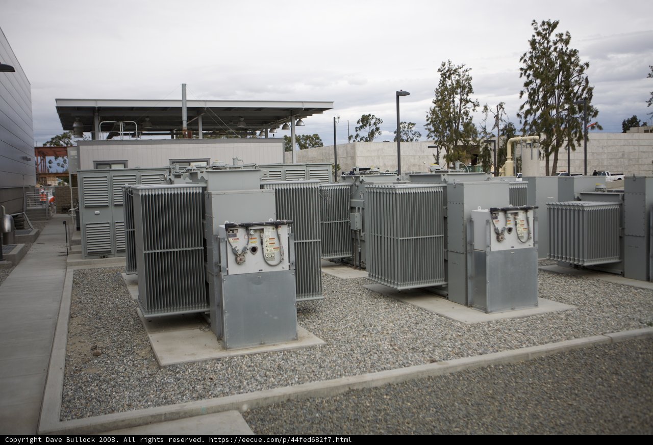 Electrical Boxes in Parking Lot