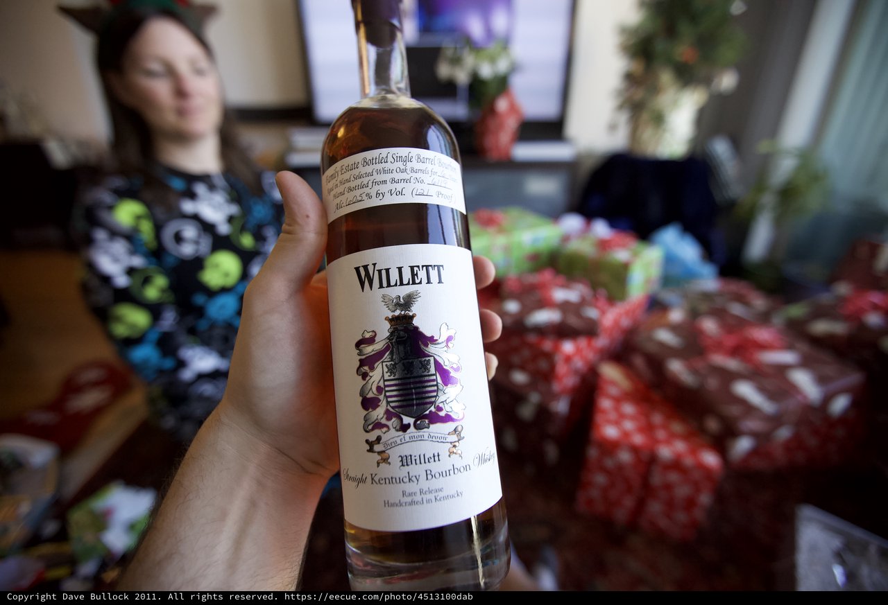 Willett Bourbon Christmas Morning Gift Unwrapping
