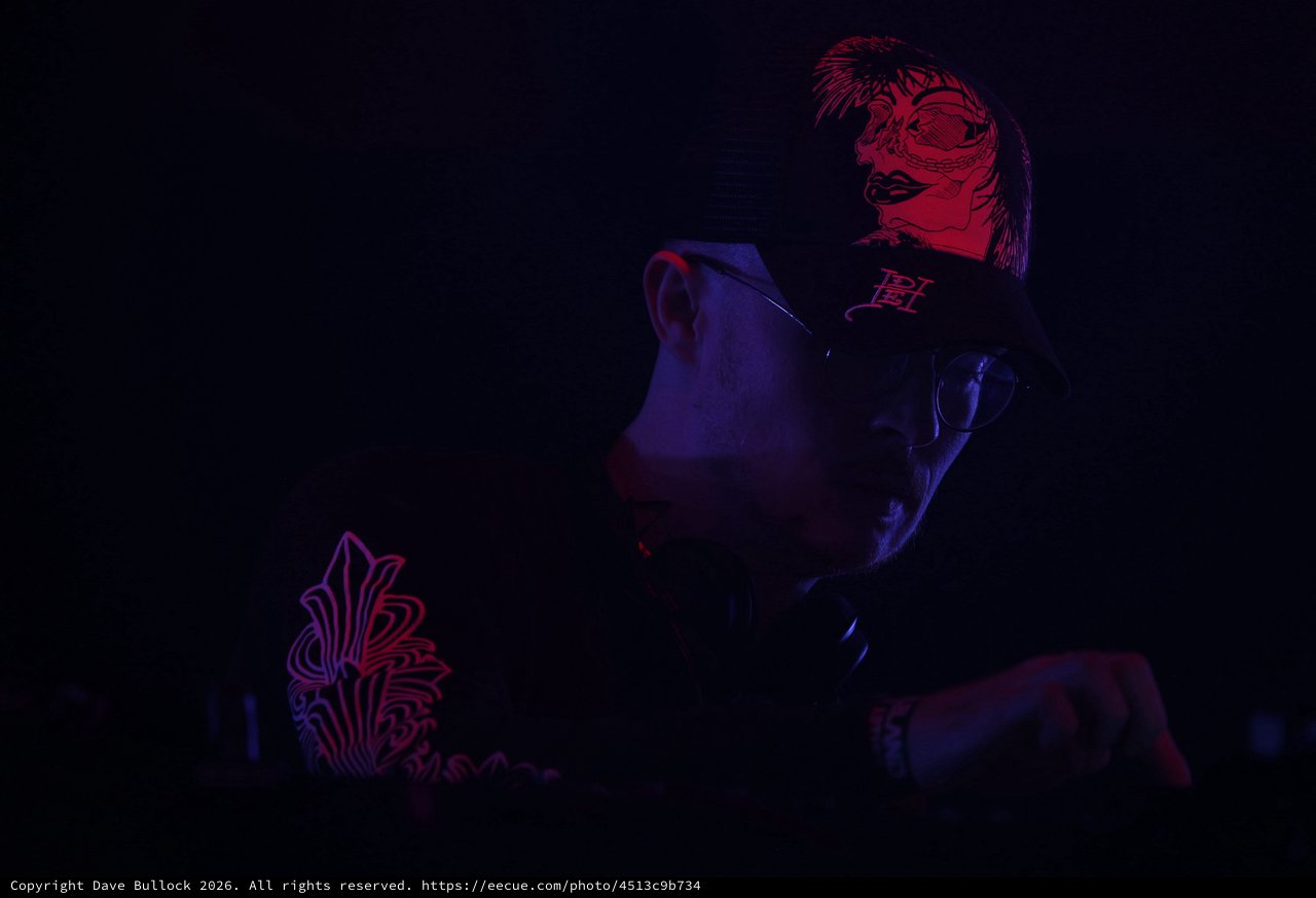 DJ Lost in the Dark Club Night Glow