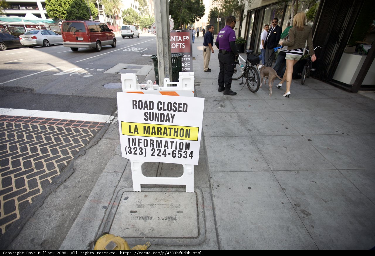 Road Closed on Sunday