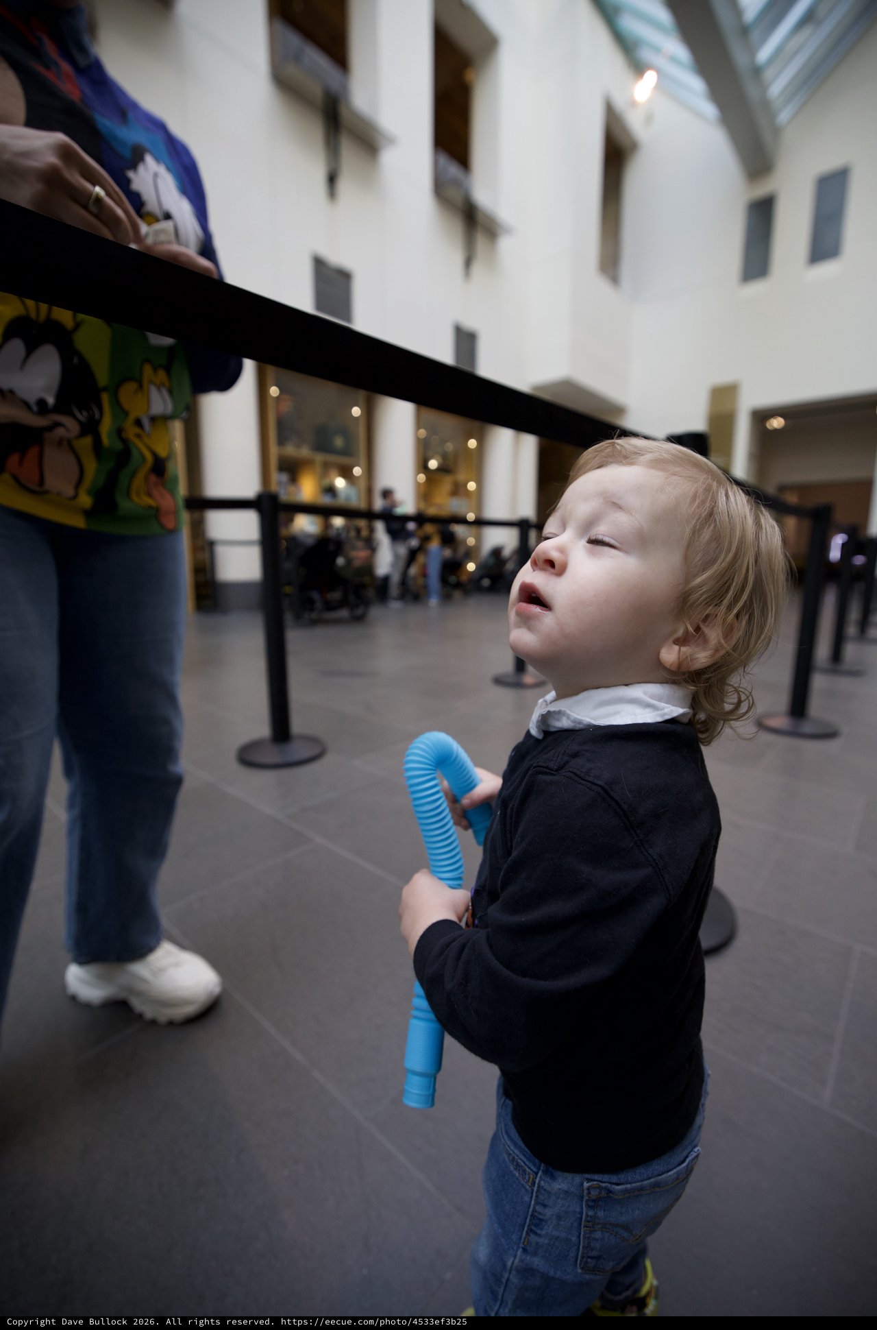 Toddler's Wonder at Museum Atrium