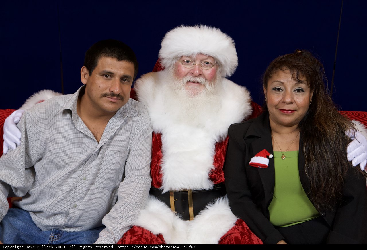 A Festive Trio with Santa at APC Xmas Party