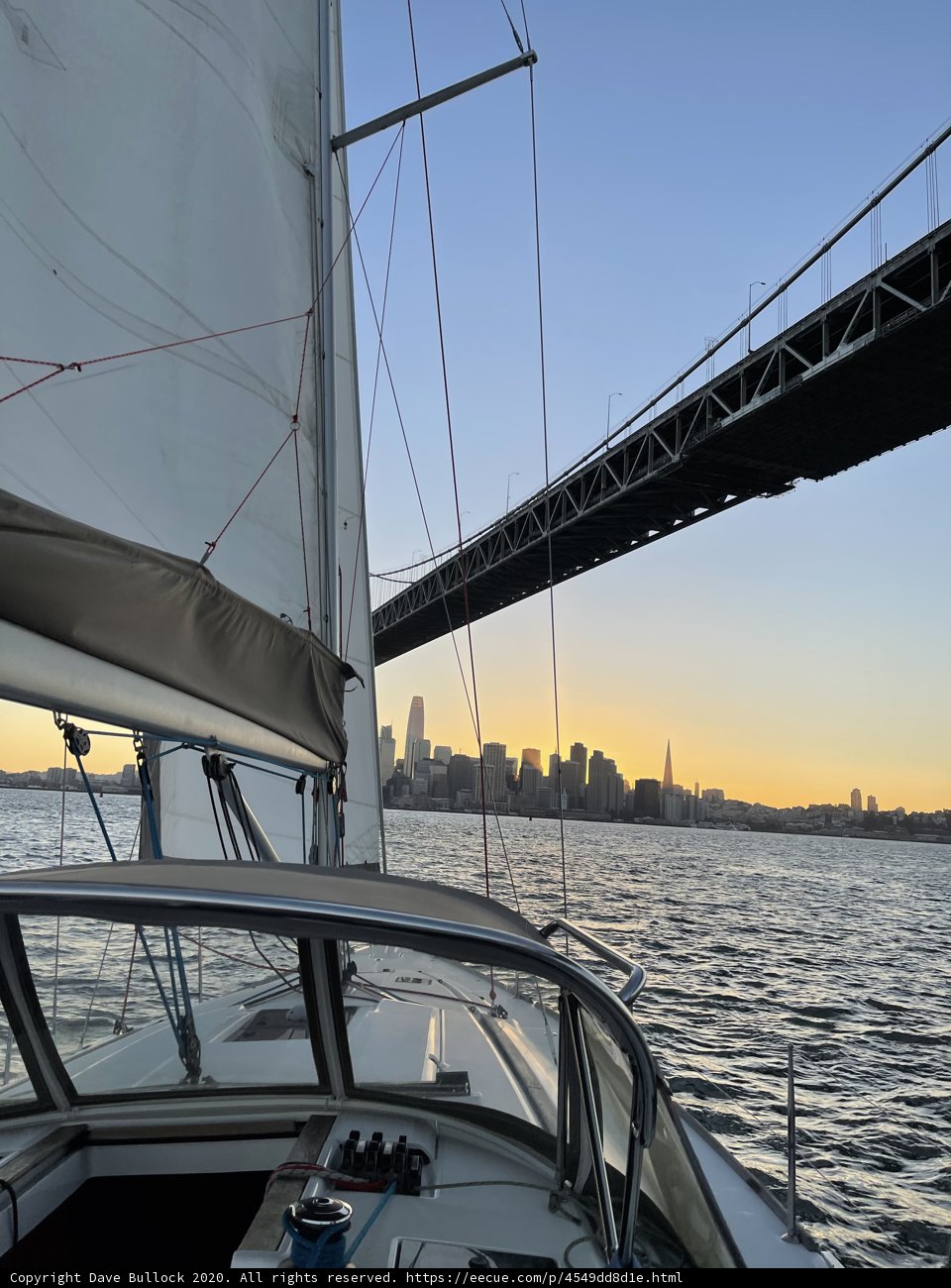 Sailing under the San Francisco Sunset Sky