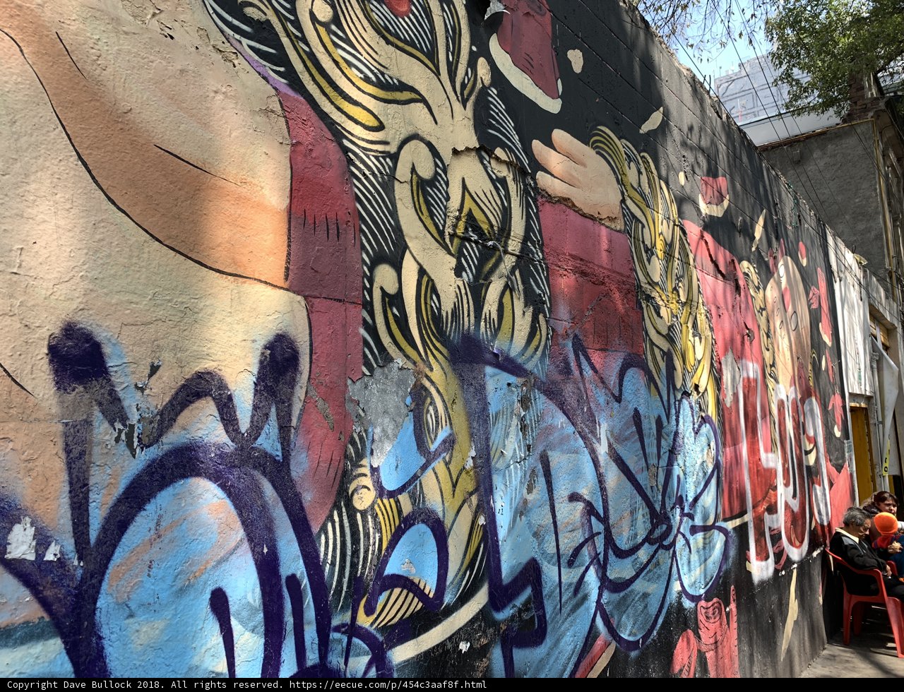 A Vibrant Mural on a City Wall