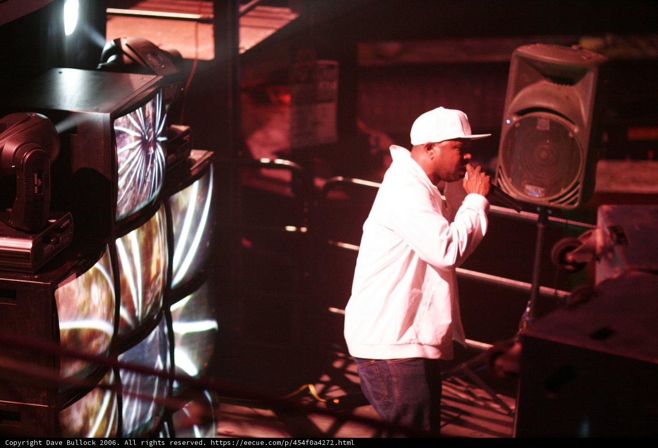 Man in White Hat Takes the Stage