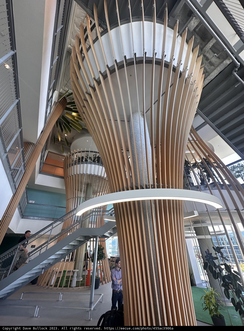 Elegant Spiral Staircase in Sunnyvale Office Building
