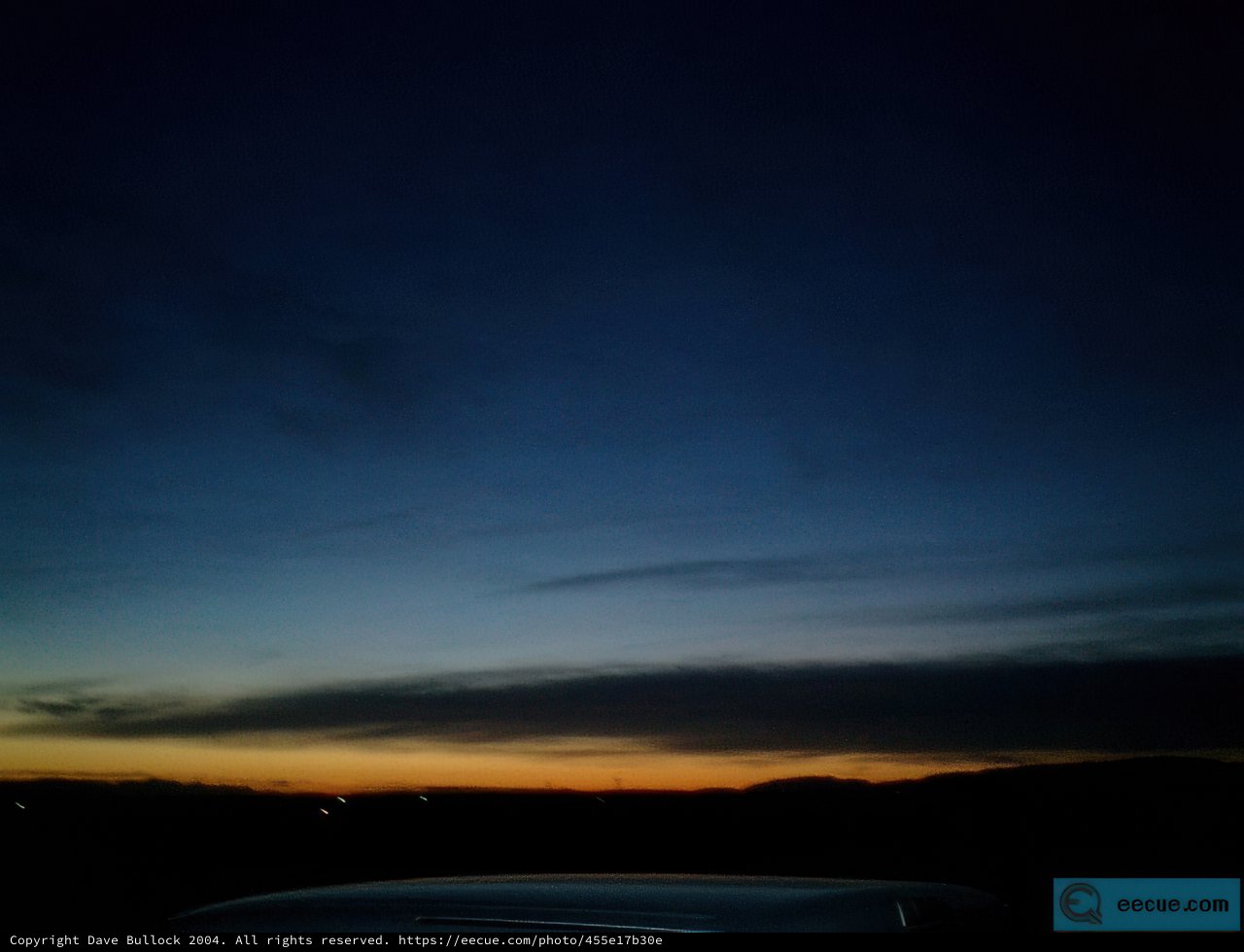 Sunset over the Mountain Range