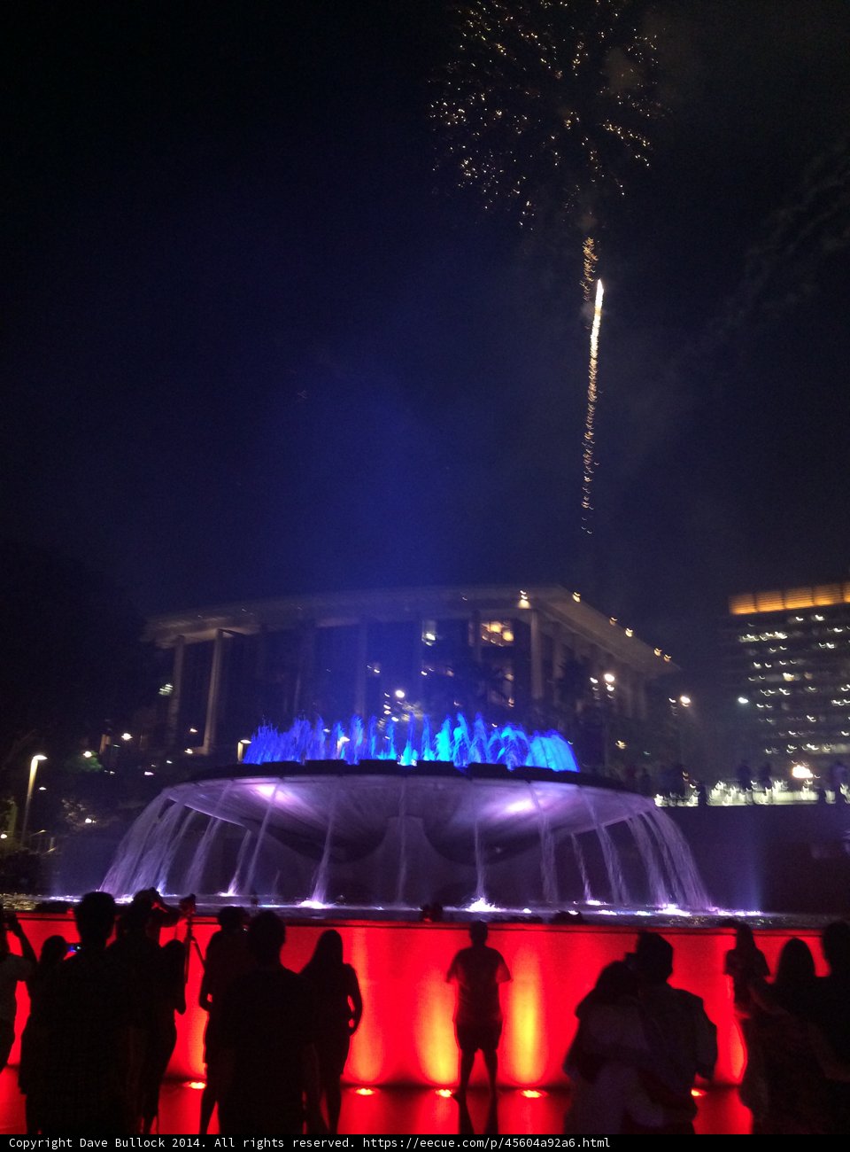 Spectacular Fountain Light Show at Civic Center Mall