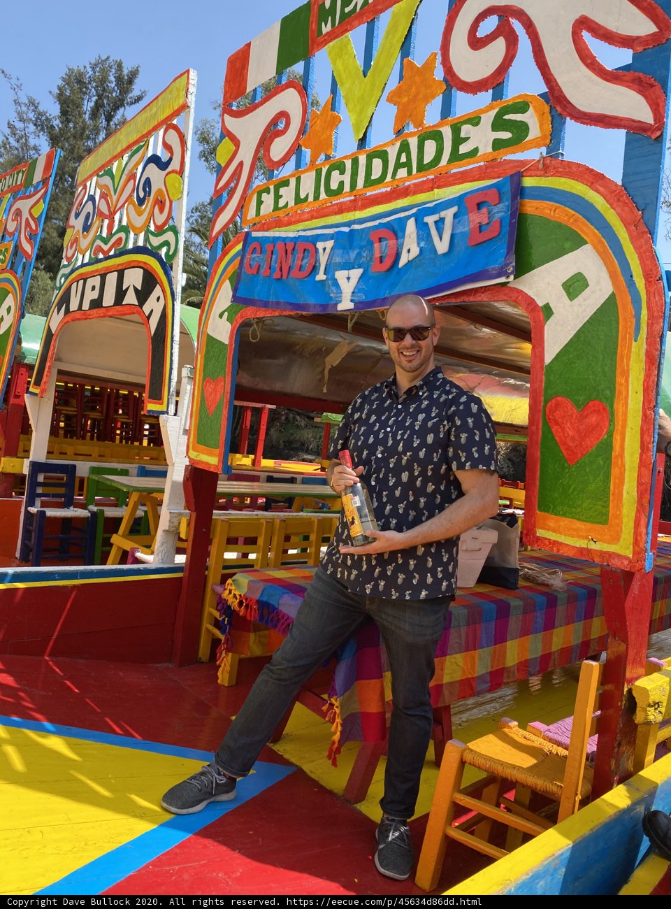 Colorful Boat at Lago de Xochimilco