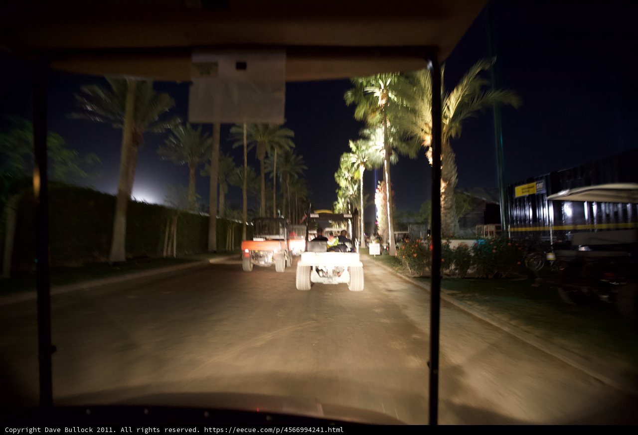 Nighttime Drive on the Golf Course