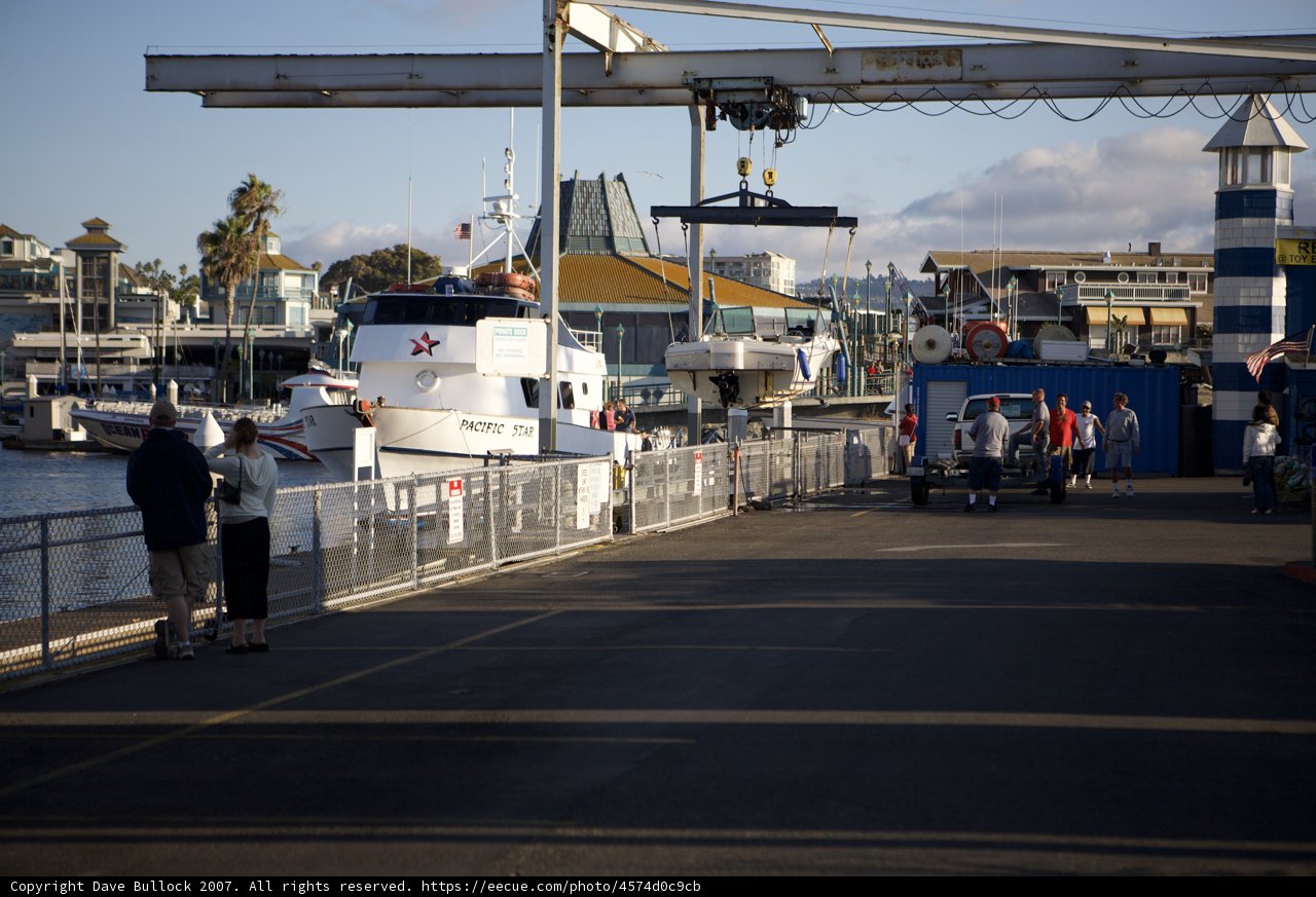 Boat Docked at Waterfront