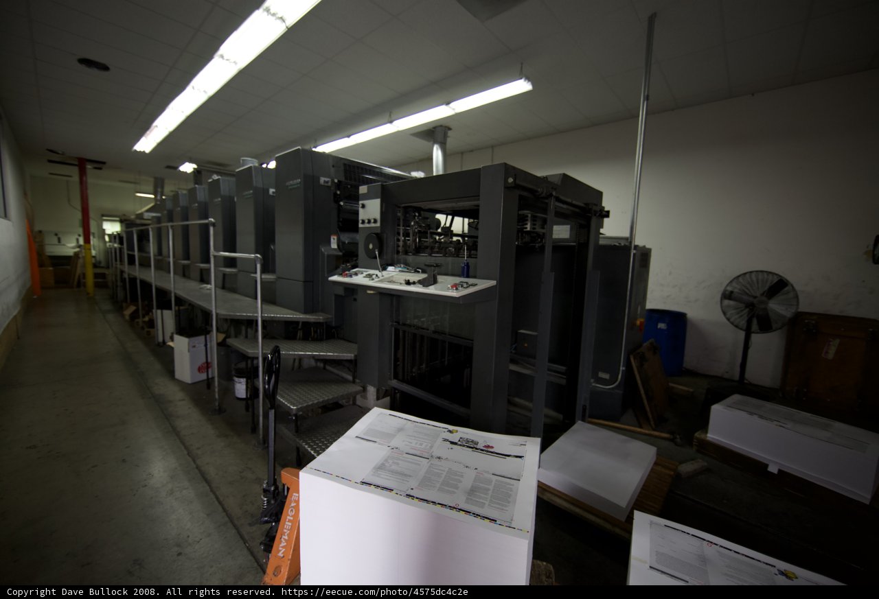 Printing Press on the Factory Floor