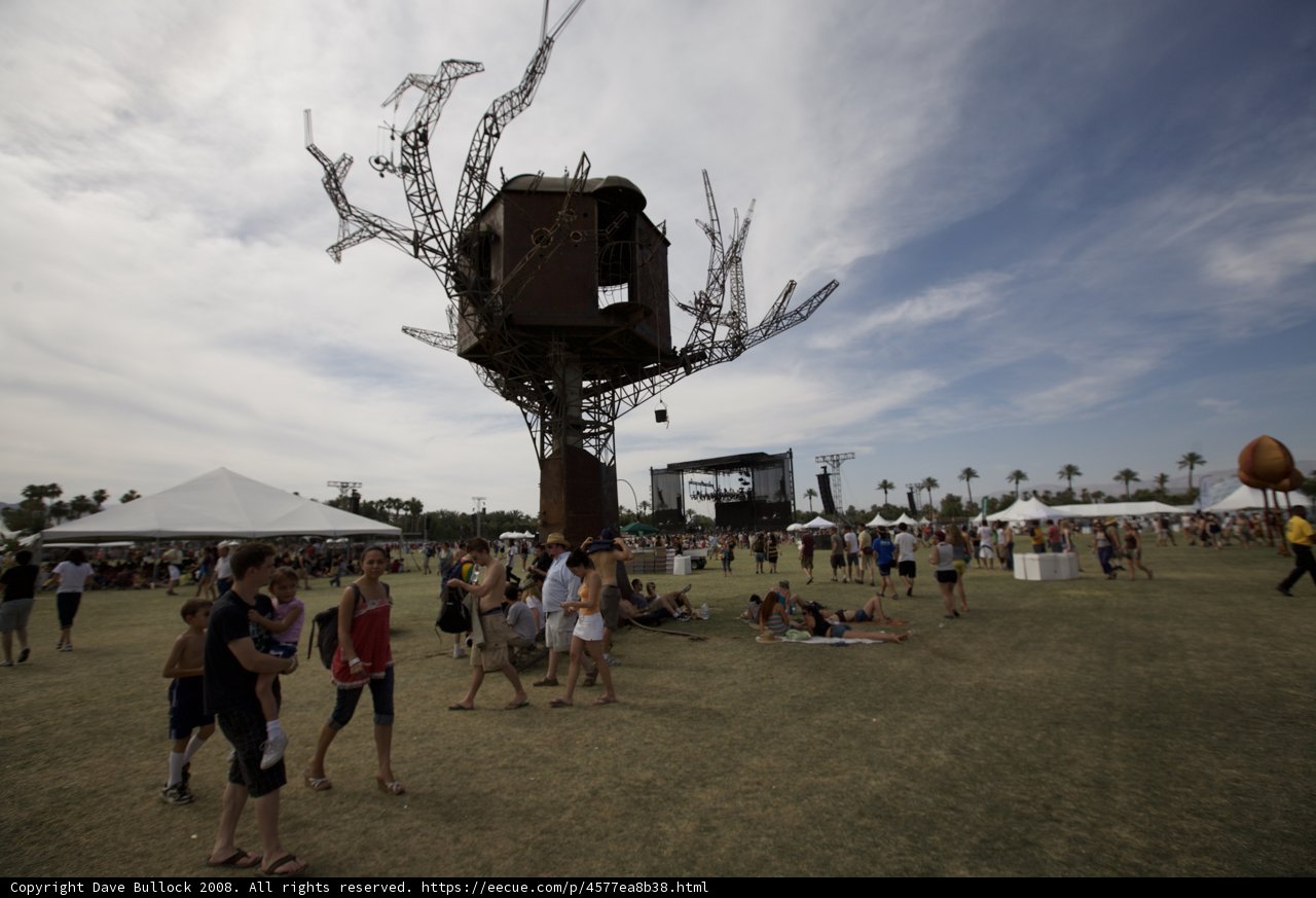 Gathering around the Metal Tree