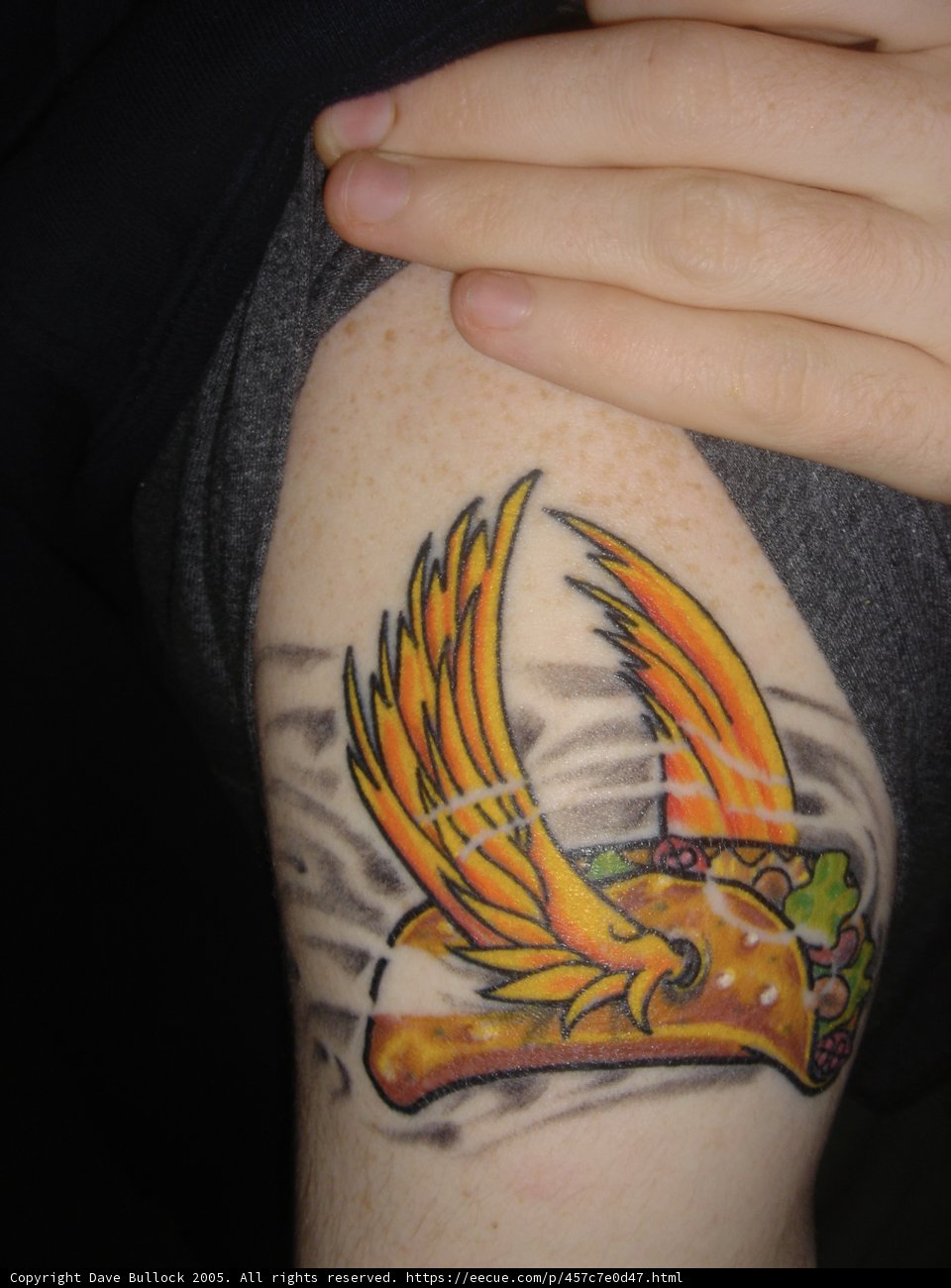 Taco with Wings Tattoo