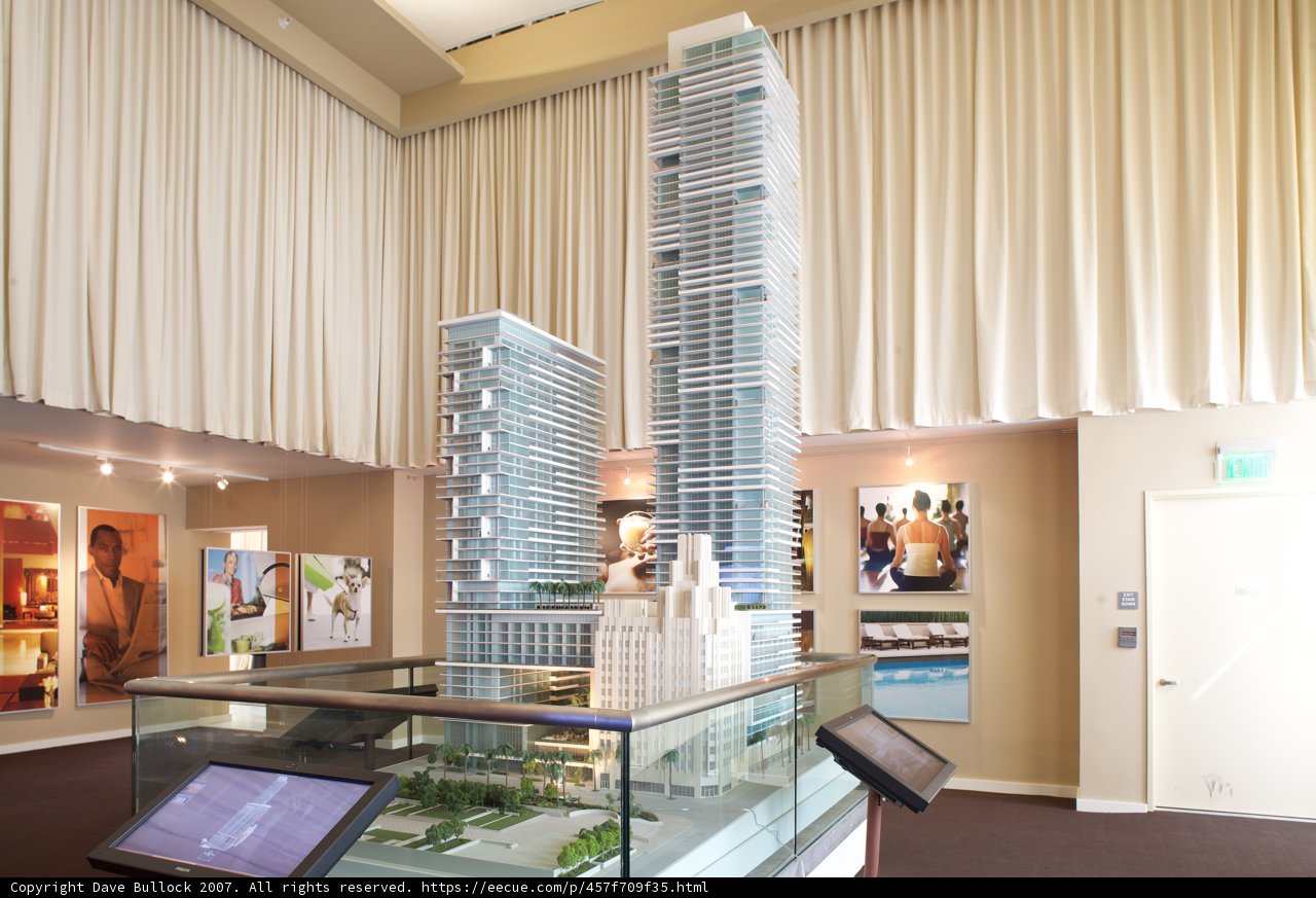 Museum Display of Tall Building Model
