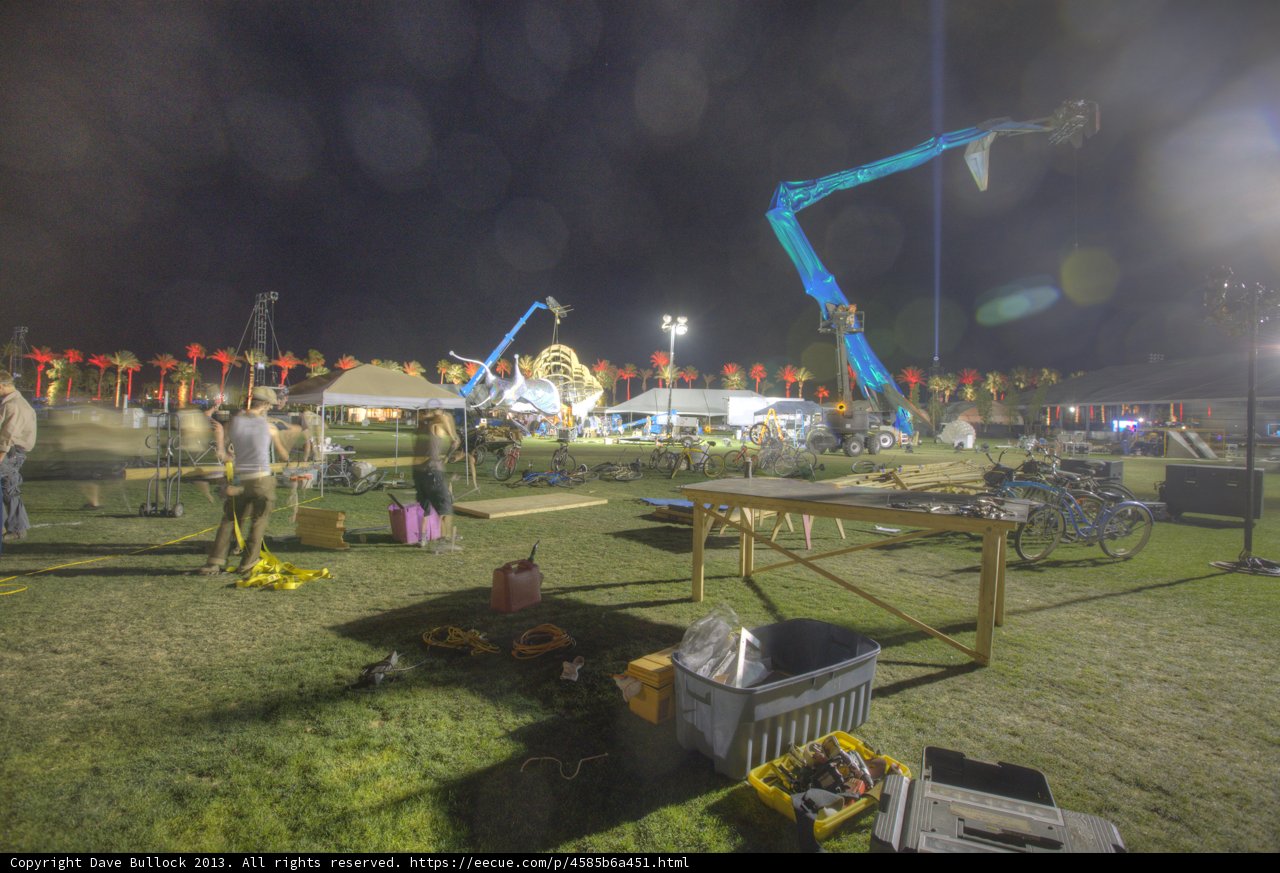 Nighttime Construction Site