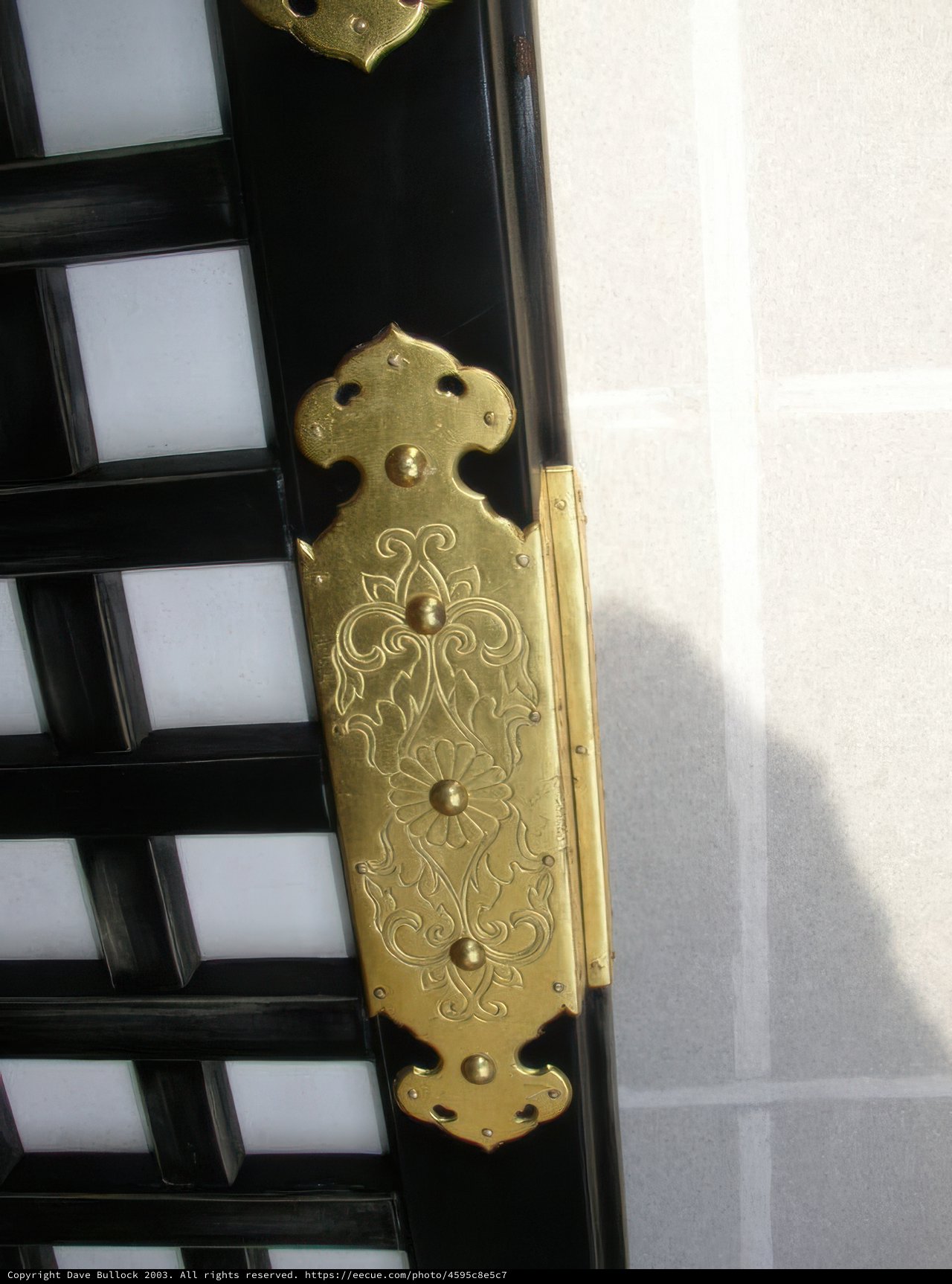Golden Door Handle at Kyoto City Hall