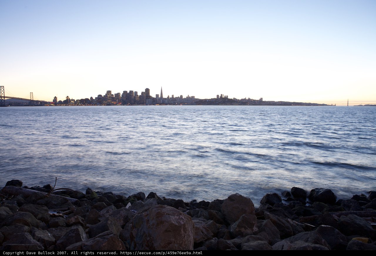 Scenic View of the Bay from the Shoreline