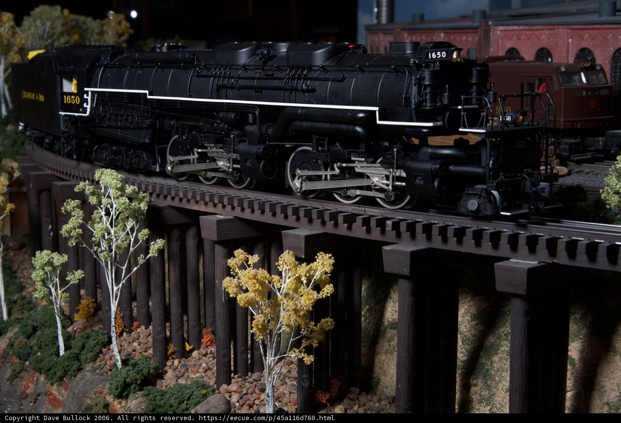 Locomotive Crossing the Bridge