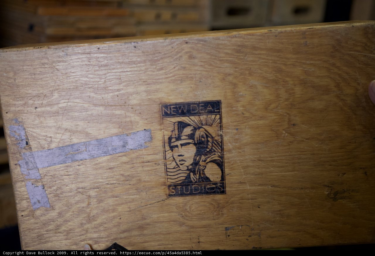 Plywood Crate with Sticker