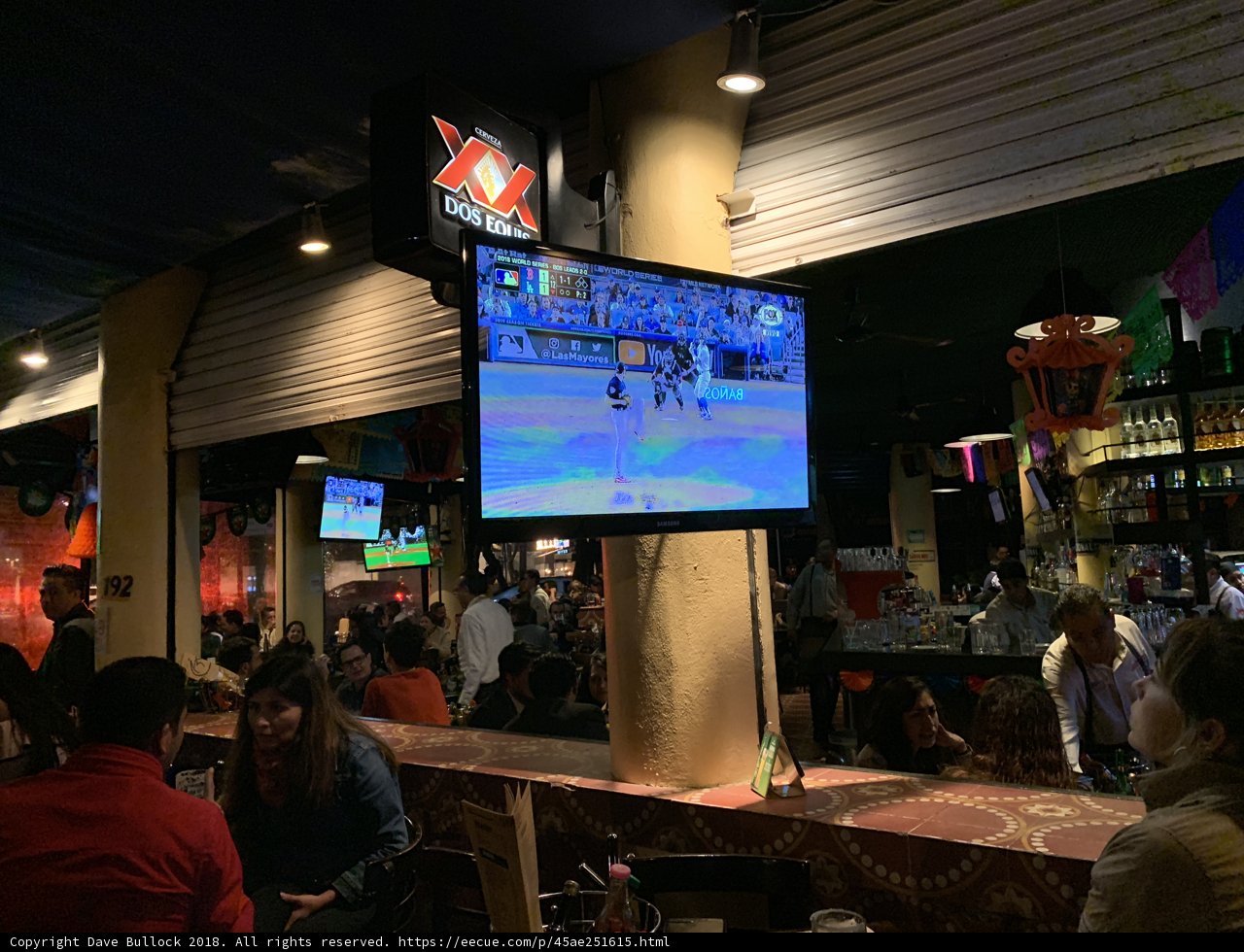 Watching the big game at the neighborhood pub