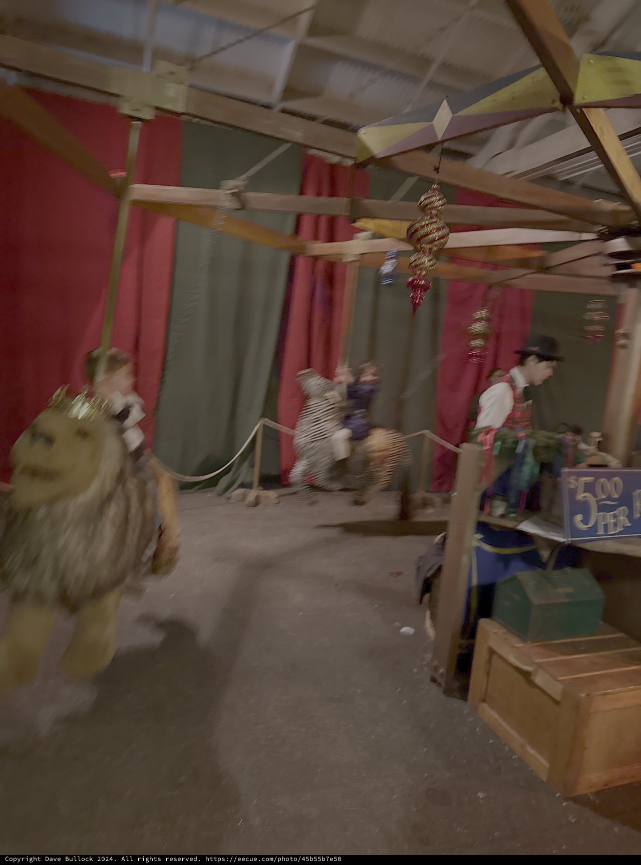 Motion Blur in Historic Ship Interior Scene