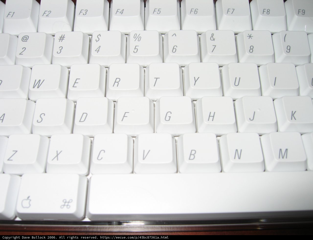 White Keyboard with Number Pad