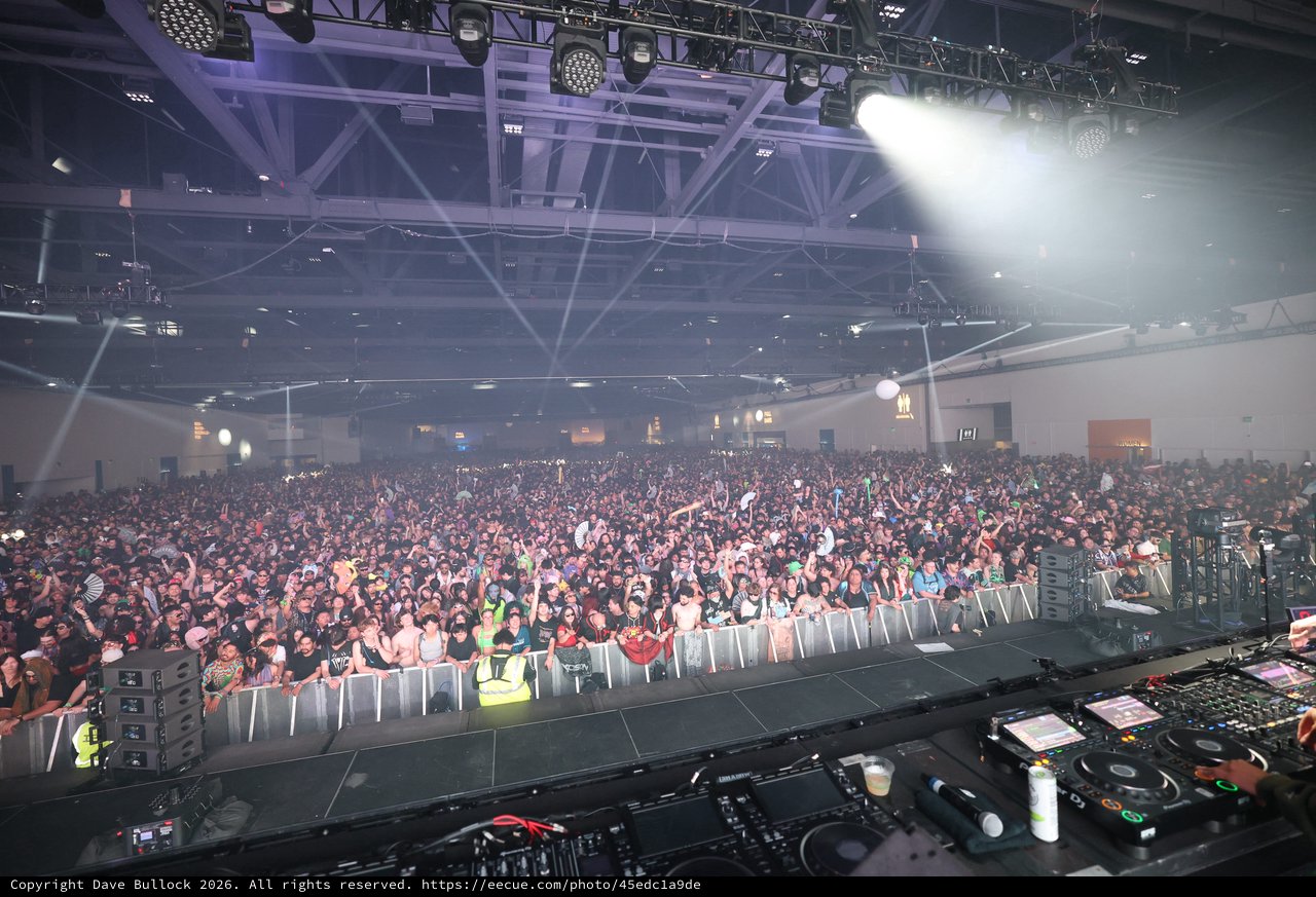Massive Indoor EDM Crowd at Wobbleland Festival 2026