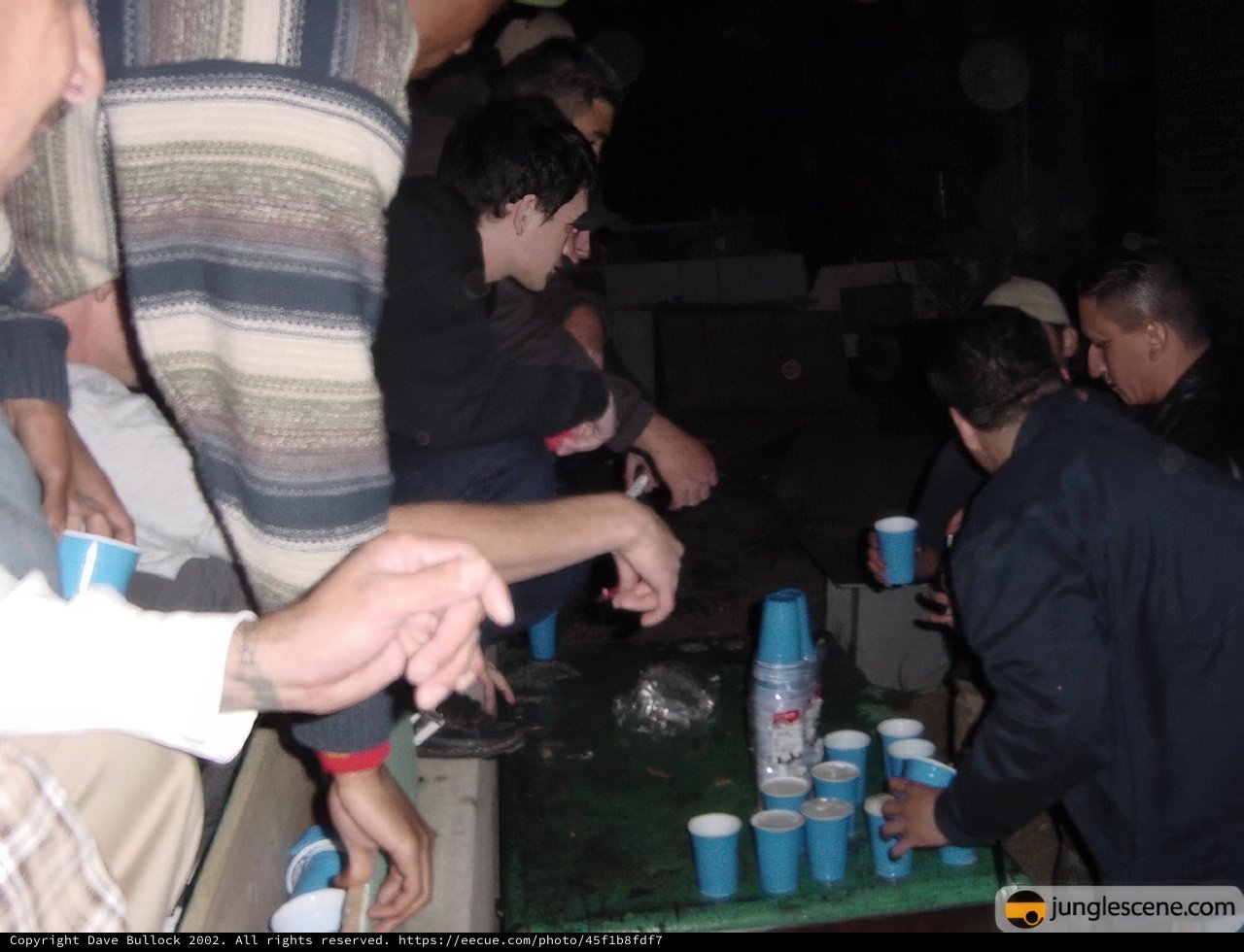 A Game of Beer Pong on the Lawn