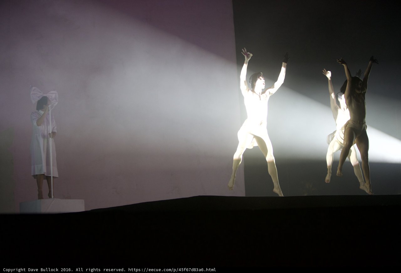 Three ballet dancers take the Coachella stage