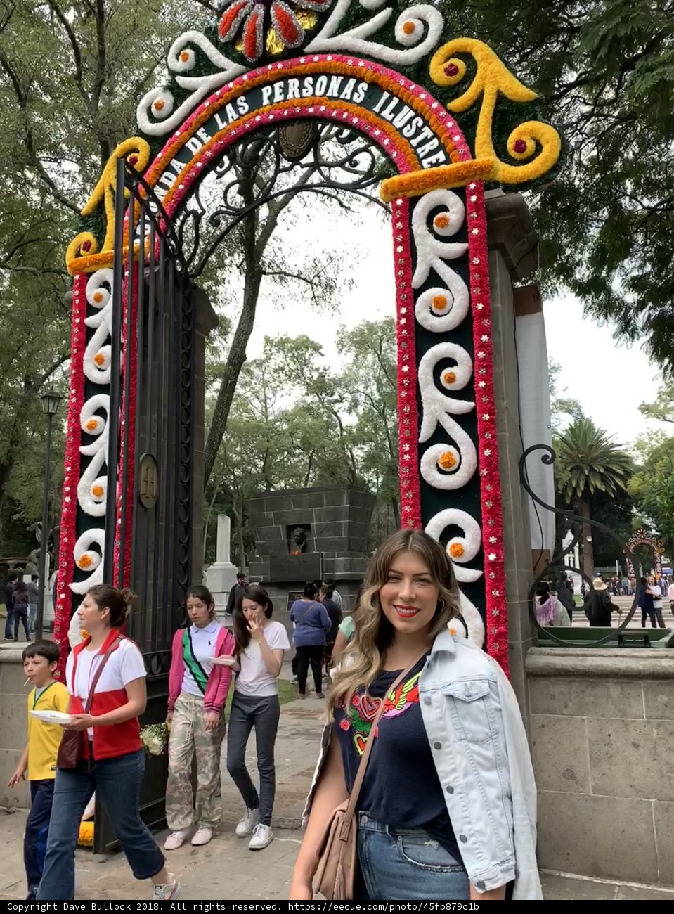 Standing in Colorful Archway