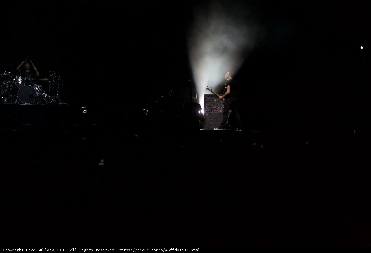 Rocking the Stage under the Night Sky