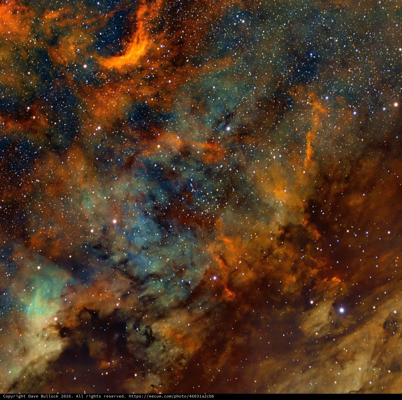 NGC 6997 Open Cluster in the North America Nebula