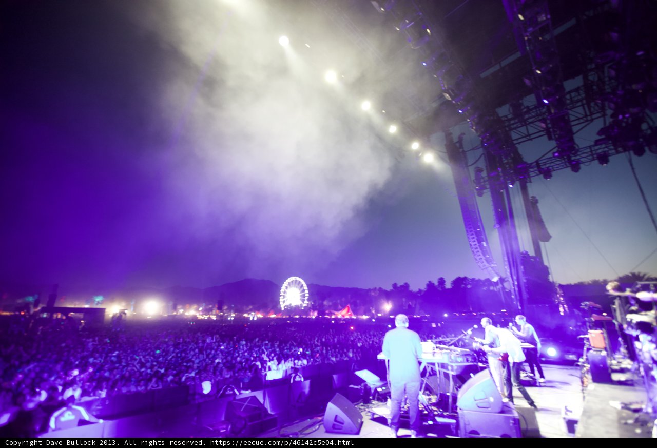 Smoke and Spotlights at Coachella Concert