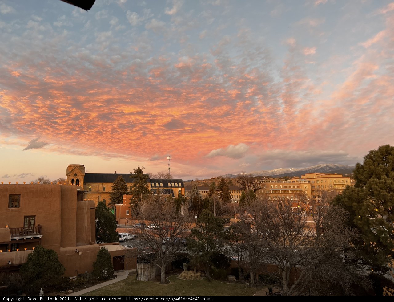 Mountain Sunset in the City