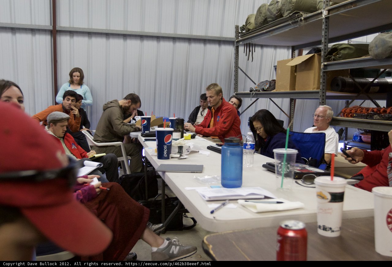 Group Dining at the Wood Table