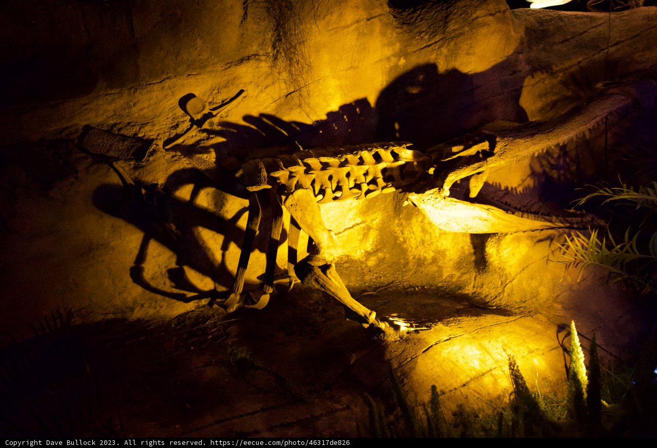 Majestic Dinosaur Display at Glowfari Oakland Zoo
